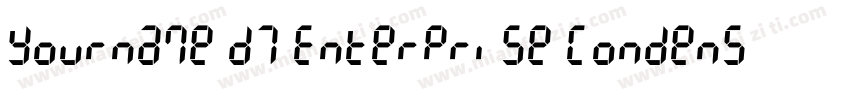 Yourname D7 Enterprise Condensed 语言字体转换